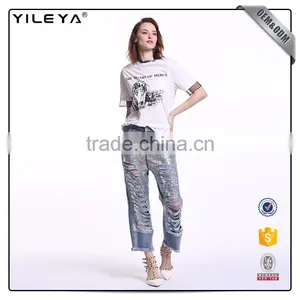 OEM & ODM White T-shirt Woman,custom Womens Casual t Shirt thumbnail-4
