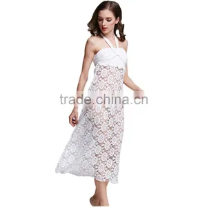 2016 Lady Casual Cover Up Long Black Convertible Lace Beach Dress thumbnail-4
