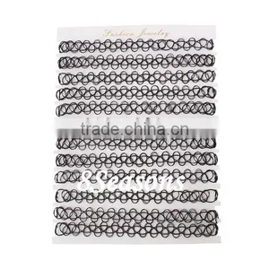 2015 Best Selling Black Nylon Imitation Bracelets Pattern Temporary Tattoo Sticker thumbnail-1