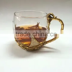 Coconut Camel Coffe Glass Cup Promotion Arabic Coffee Mugs Gift thumbnail-2