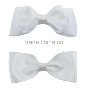 Wholesale White Ribbon Hair Bows,Bow Accessory Finding Fashion Jewelry Chiffon Hair Bow thumbnail-1