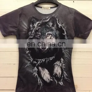 Full Printing Custom 3d Animals t Shirt Wholesale Mouse Design T-shirts thumbnail-5