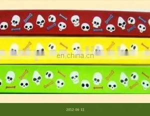 CG-BR334 Hot Sale Halloween Silicone Rubber Slap Bracelet thumbnail-1