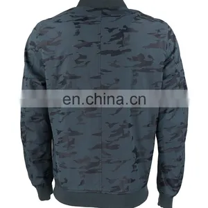 2017 OEM Service Supply Type Camouflage pu Leather Jacket Men thumbnail-3