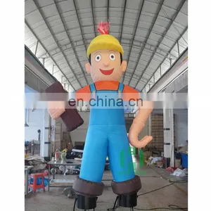 A Man in Suspenders Giant Inflatable Cartoon Characters Inflatable Advertising Figures thumbnail-1