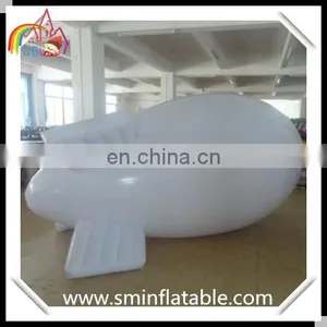 Hot Selling Inflatable White Helium Blimp, Inflatable Pvc Zeppelin Airship for Outdoor Display/advertising Event thumbnail-1