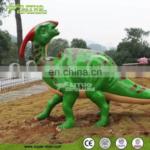 Amusement Resin Dinosaur Parasaurolophus Model thumbnail-2