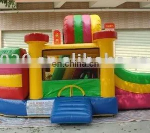 Best Sale Crazy Fun Indoor or Outdoor Commercial Grade Vinyl Tarpaulin Brand New Inflatable Castle Combo C014 thumbnail-1
