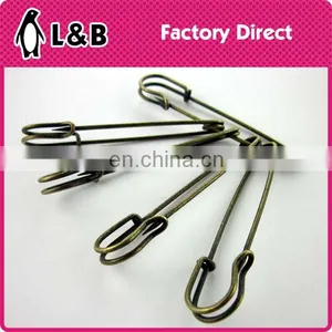 Brooch Accessory Decoration Jewelry Pin Metal Extra Large Safety Pin thumbnail-2