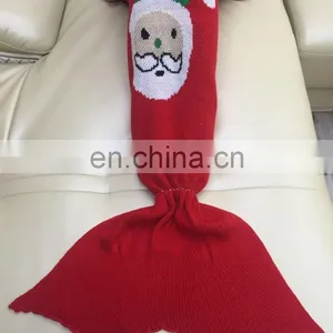 Hot Sale Knitted Mermaid Tail Blanket for Women Christmas Gift thumbnail-2