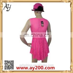 The Casual Sleeveless Style Design Women Shirt Dresses thumbnail-4