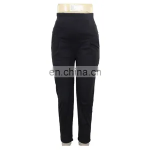 Direct Factory Cotton Twill With Rib Waist Pregnant Women Pant thumbnail-1