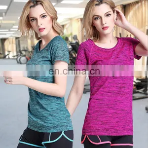 Quick-drying Sport Short Sleeves Breathable Colorful T-shirt Fitness & Yoga Wear thumbnail-4