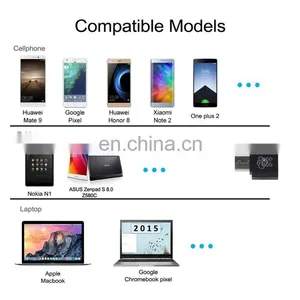 ENKAY Hat-Prince HC-8 Mini ABS USB 2.0 Female to USB-C / Type-C 3.1 Male Port Connector OTG Adapter thumbnail-6