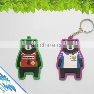 Very Cheap and Colorful Soft Pvc Keychain/ Silicone Keychain With or Without Keyring thumbnail-1