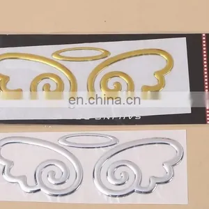 Promotional DIY Custom Die Cut Self-adhesive PVC 3D Chrome Car Sticker for Car Decoration thumbnail-1