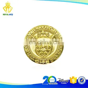 Shiny Gold Die Struck Custom Religious Coin thumbnail-1