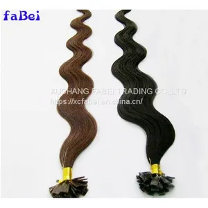 Natural Pre-Bonded Keratin Remy Nail Hair U-Tip Human Hair Extension thumbnail-2