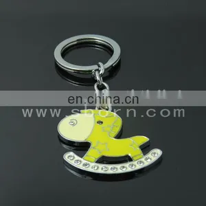 Custom Shiny Gold Color Metal Keychain Key Ring Key Holder thumbnail-5