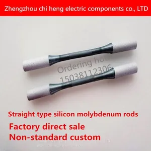Factory Direct Sale Straight Type Silicon Molybdenum Rods Test Furnace Molybdenum Disilicide Heating Rod Different Electric Heating Element of Non-standard Customized thumbnail-1