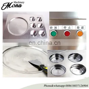 Portable Tasty Fry Ice Cream Maker Flat Pan Real Fruit Fry Ice Cream Machine thumbnail-6