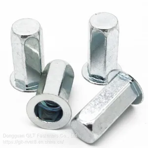 Blind Rivet Nut Stainless m6 Flat Head Full Hex Blind Rivet Nut thumbnail-5