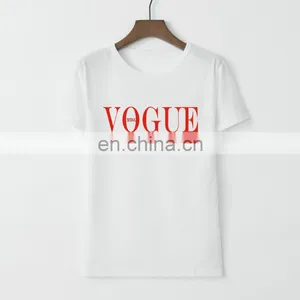 Explosive European and American Women's Vogue Letter Printing Loose Short-sleeved T-shirt Blouse thumbnail-4