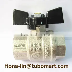 Brass Butterfly Ball Valve of CW617N With Butterfly Handle thumbnail-3