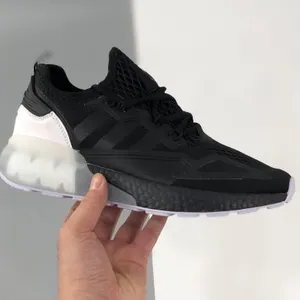 Adidas Originals ZX 2K Boost in White/Black For Sale thumbnail-4
