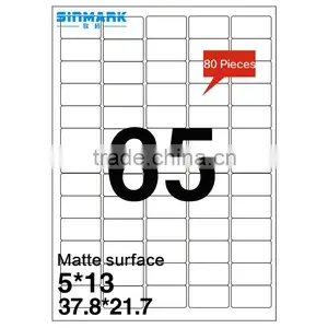 SINMARK Matte Surface 38mm*22mm Sticker Paper Manufacturers thumbnail-1