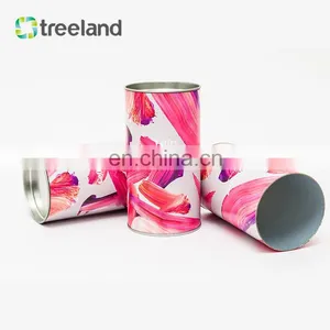 Custom Round Canister For Coffee Beans Food Grade Paper Can Packaging Degradable Cylinder Paper Tube thumbnail-5