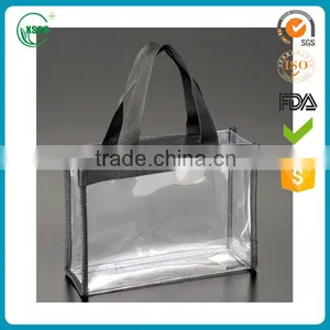 Large Clear Vinyl Handled Tote thumbnail-1