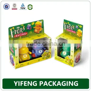 CUSTOMIZED MADE TOYS PACKING PAPER BOX WITH PVC WINDOW ON THE TOP thumbnail-2