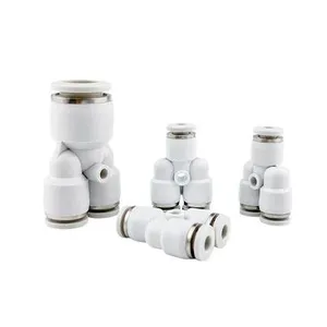 PW Series 3 Way Y Tee Variable Diameter Pipe Fitting Plastic Pneumatic Fittings thumbnail-3