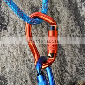 JRSGS 23KN Heavy Duty 7075 Aluminium Alloy Carabiner Clip, D-Ring Clip Hook Clip Tool Carrier Carabiner S7109TN thumbnail-2