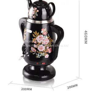 Russian Middle East Turkish Black Tea Electric Tea Kettle With Double Printing and Automatic Insulation（Wechat:13510231336） thumbnail-1