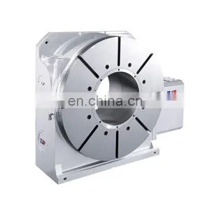 HR Series 320mm 210mm High Precision Cnc Hydraulic TJR 4th Axis Rotary Indexing Table and Tail Stock thumbnail-1