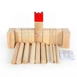 Classic Viking Lawn Wooden Kubb Premium Yard Game Set thumbnail-2