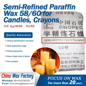 Semi-Refined Paraffin Wax 58/60 for Candles, Crayons thumbnail-1