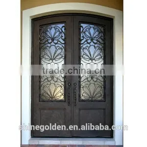 High Quality Wrought Iron Entry Door thumbnail-1