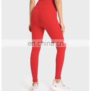 High Quality High Waist Crotchless Yoga Leggings Best Gym Fitness Workout Training Running Active Wear Tight Pants For Women thumbnail-3