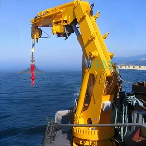 Compact Structure, Safe and Reliable, Multi-Functional, Sea Water Resistant 3 Tons 7 Meters Folding Arm Hydraulic Shipborne Crane thumbnail-5