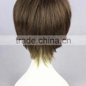 Cheap Short 35CM Brown Color Mixed Synthetic Lolita Cosplay Wig thumbnail-4