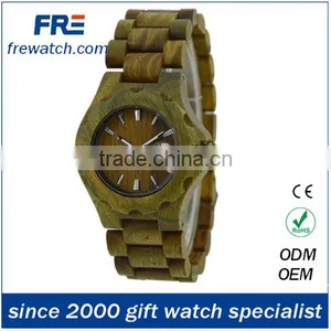 Italy Quality Natural Wood Wrist Watch With Stainless Buckle Natural Color Wooden Watch thumbnail-1