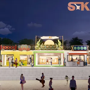 SXKON Milk Tea Shop Creative Container Mobile House thumbnail-1