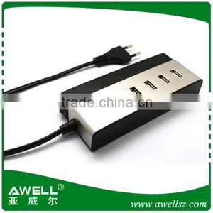 EU/US Plug 5V Home Traval Wall Charger With 4 Usb Ports for Samsung Phone for Iphone and for Something Need Usb thumbnail-2