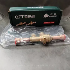 Hongsen Refrigerant Ball Valve QFT-6/10V/12/16/19 Air Conditioner Heat Pump Cold Storage Unitrigerant Shut-off Valve thumbnail-1