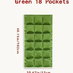 Vertical Hanging Garden Planter Multi-pocket Wall Mount Grow Bag for Indoor Outdoor Herb Flower Planting thumbnail-1