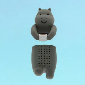 Silicone Bear Shape Tea Bag Filter Infuser Cute Tea Strainer Diffuse Coffee Spices Kitchen Gadget Coffee & Tea Tools 3-7 Days thumbnail-2