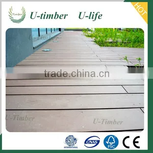 Colourful on Line Embossed Wood Grain Wpc Decking Exported to Europe thumbnail-1